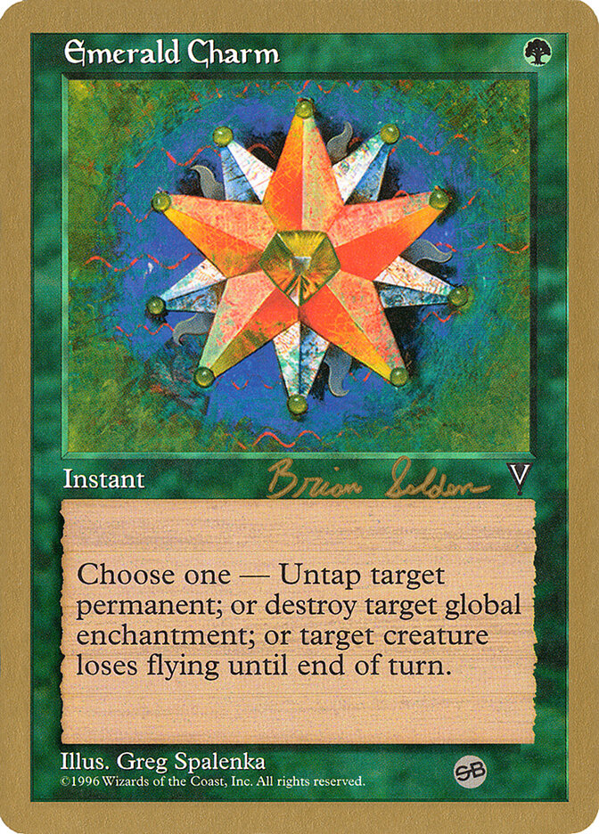 Emerald Charm card front