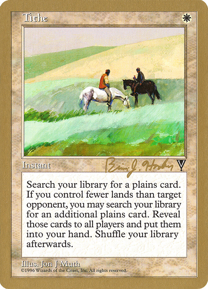 Tithe card front