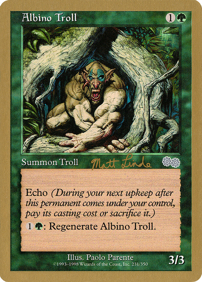 Albino Troll card front