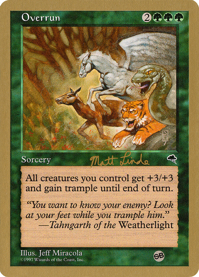 Overrun card front