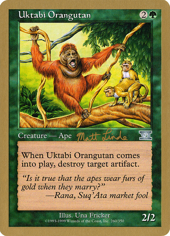 Uktabi Orangutan card front