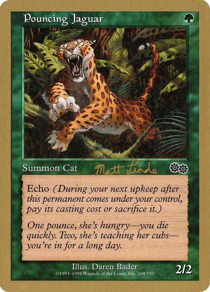 Pouncing Jaguar card front