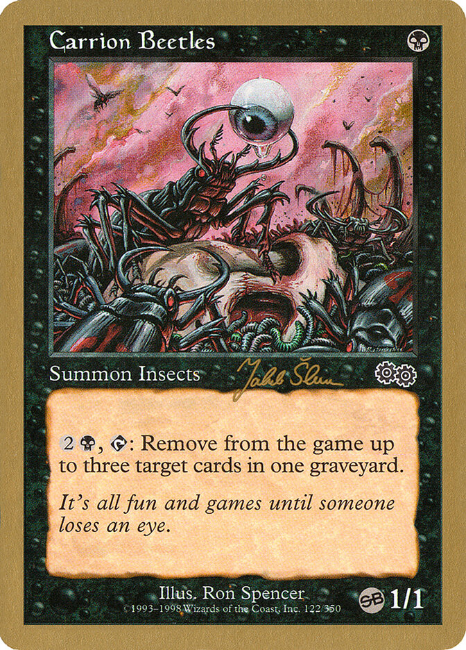 Carrion Beetles card front