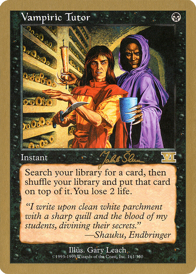Vampiric Tutor card front