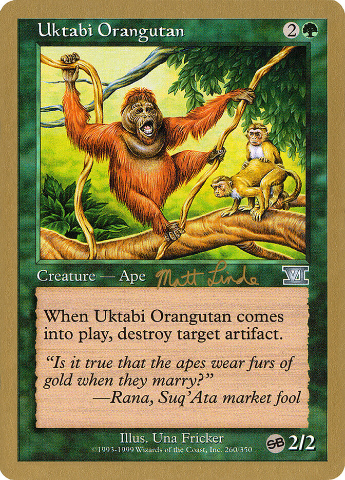Uktabi Orangutan card front