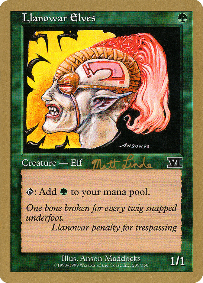 Llanowar Elves card front