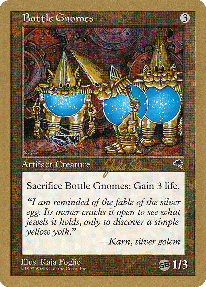 Bottle Gnomes card front
