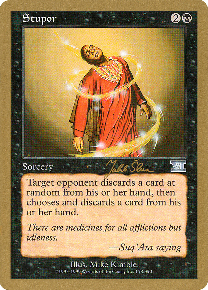 Stupor card front