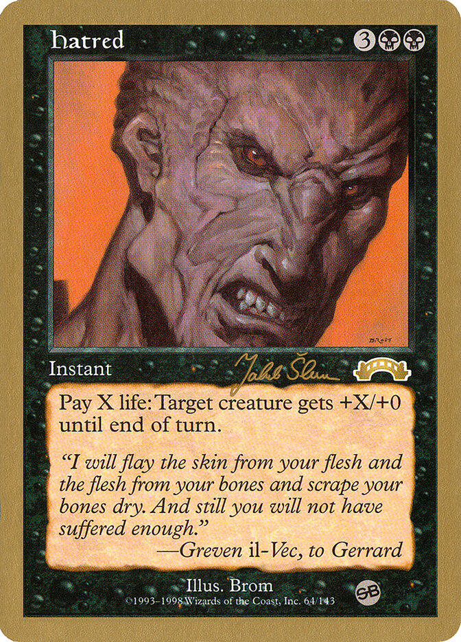 Hatred card front