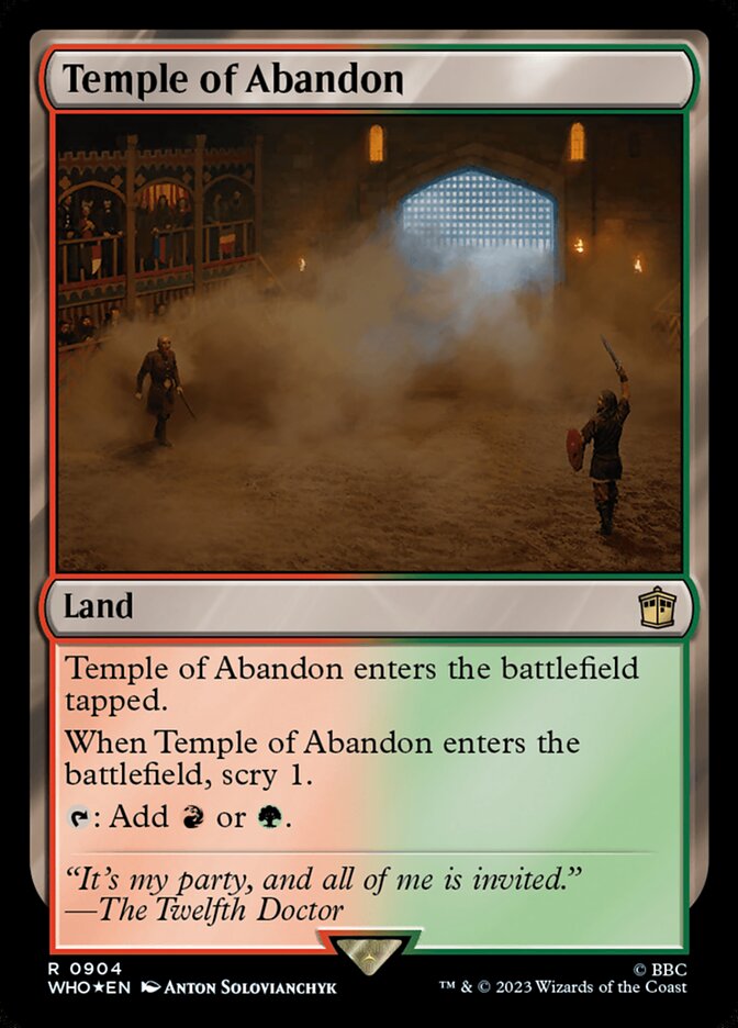 Temple of Abandon card front