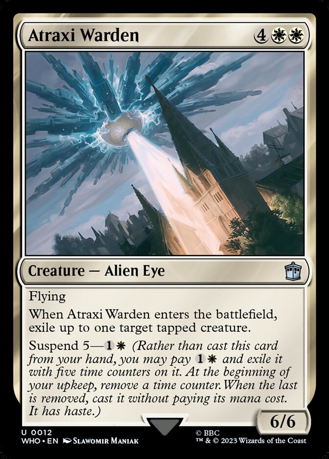 Atraxi Warden card front