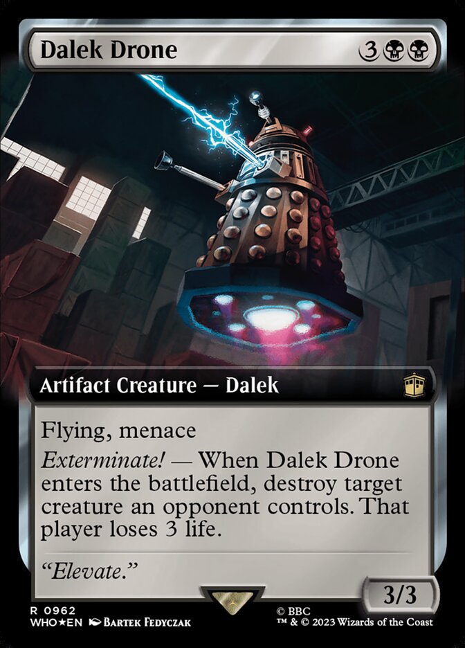 Dalek Drone card front