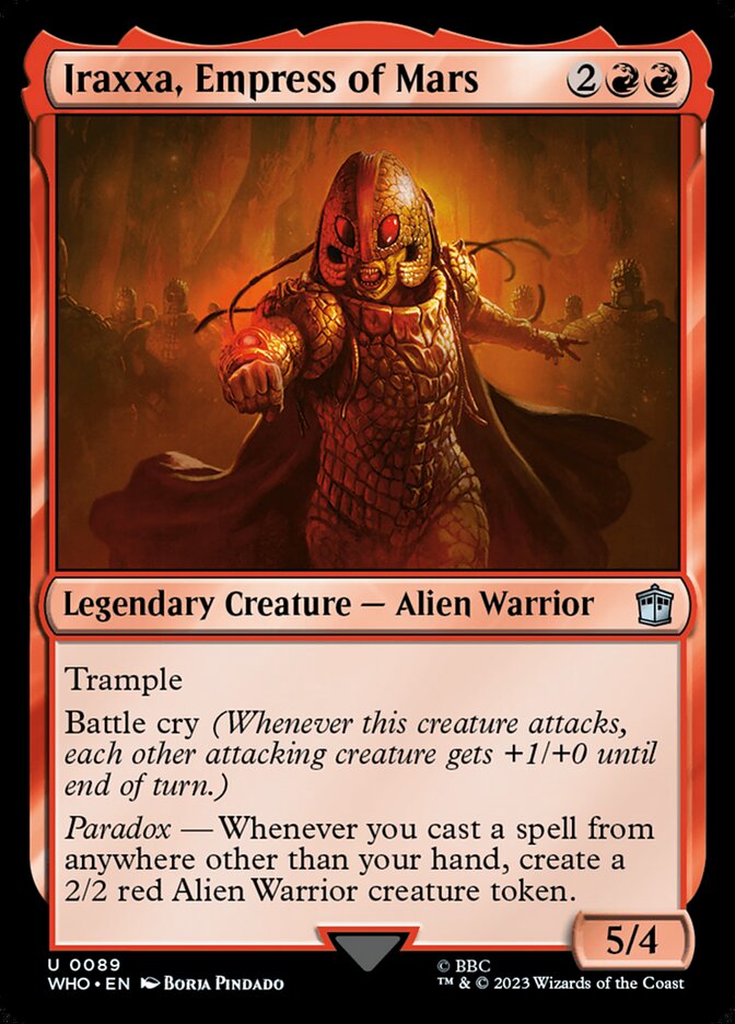 Iraxxa, Empress of Mars card front