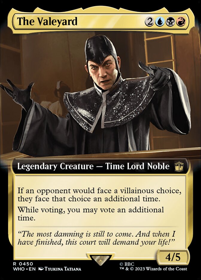The Valeyard card front