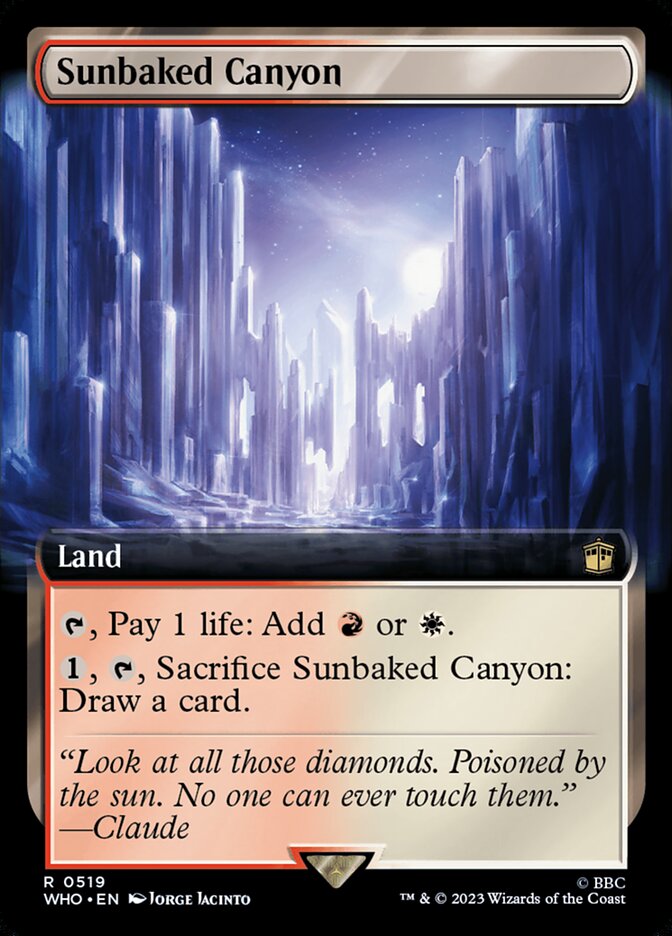 Sunbaked Canyon card front