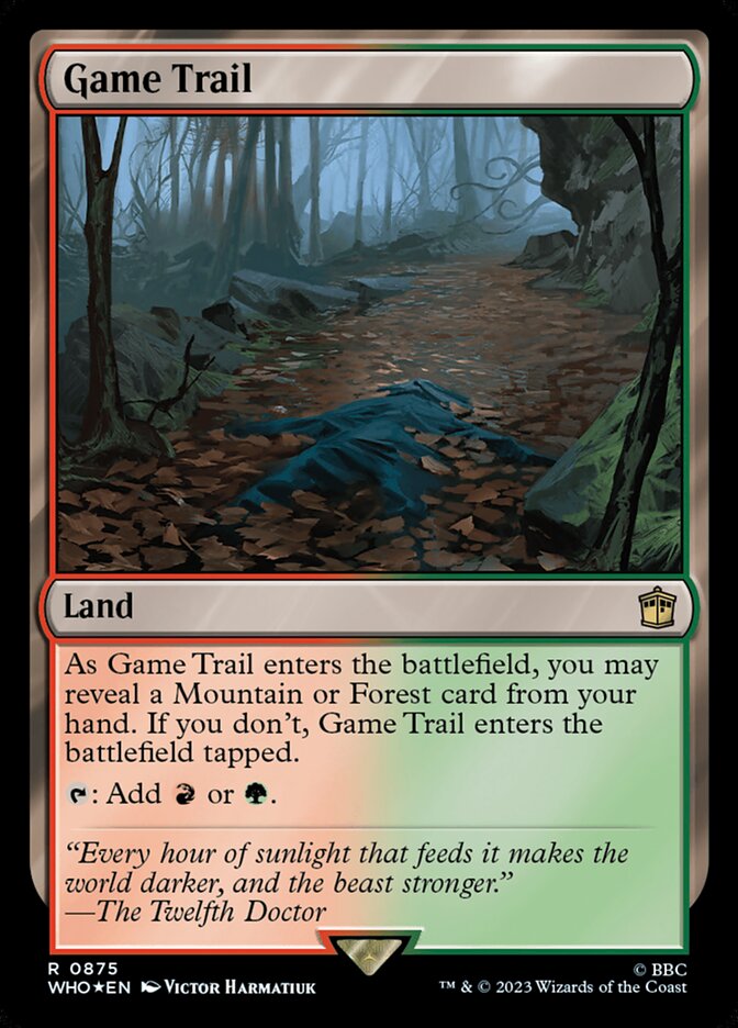 Game Trail card front