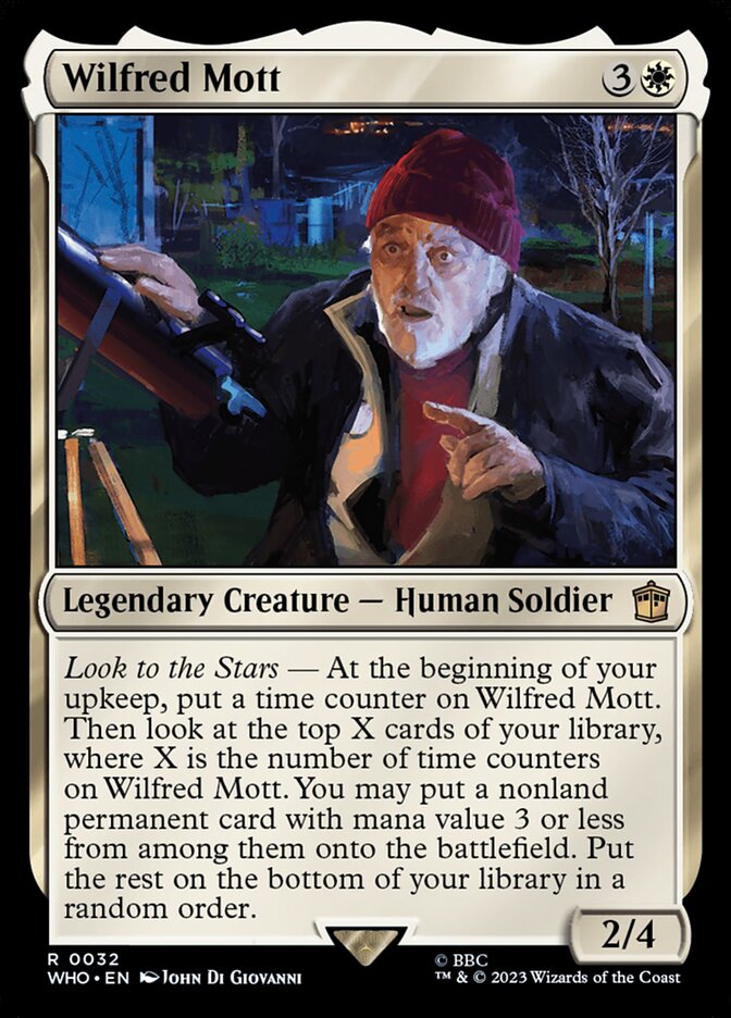 Wilfred Mott card front