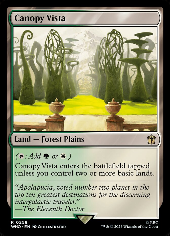 Canopy Vista card front