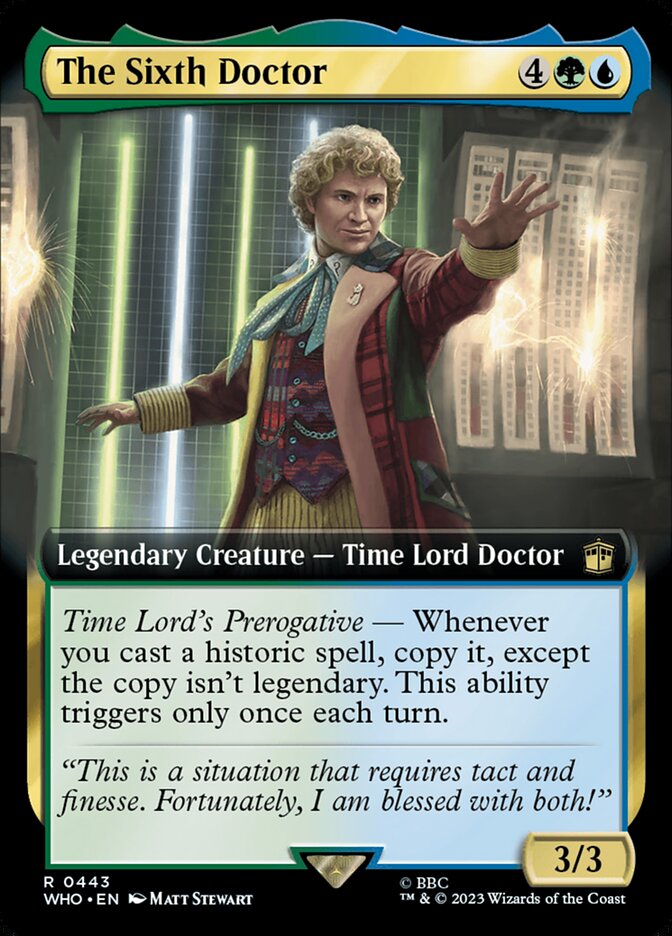 The Sixth Doctor card front