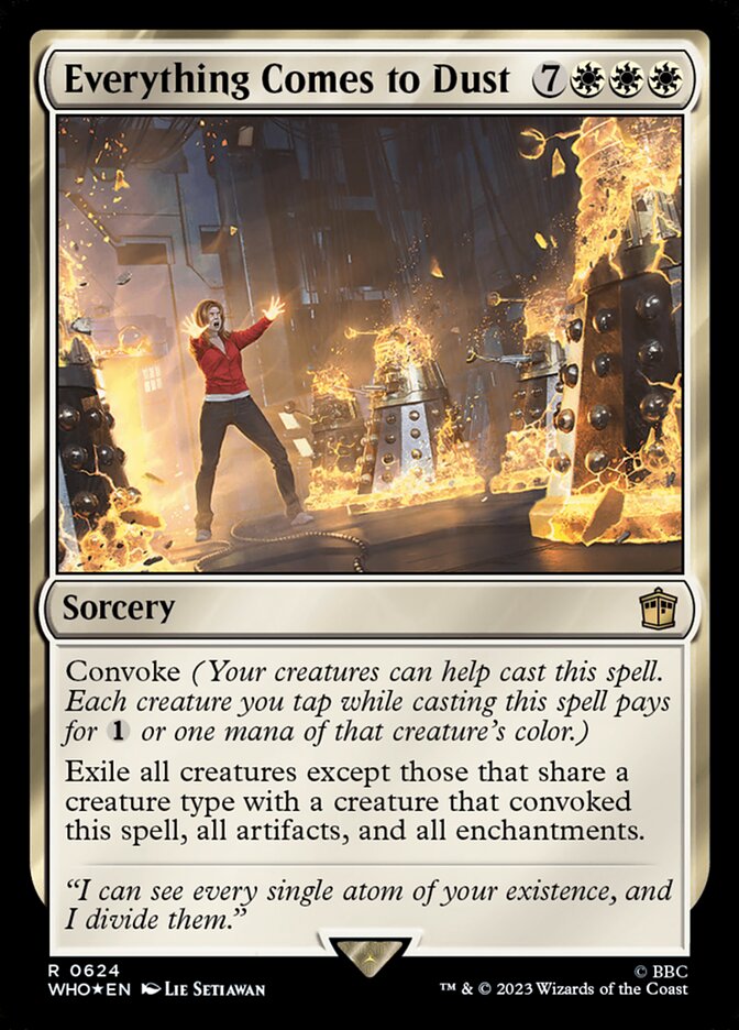 Everything Comes to Dust card front