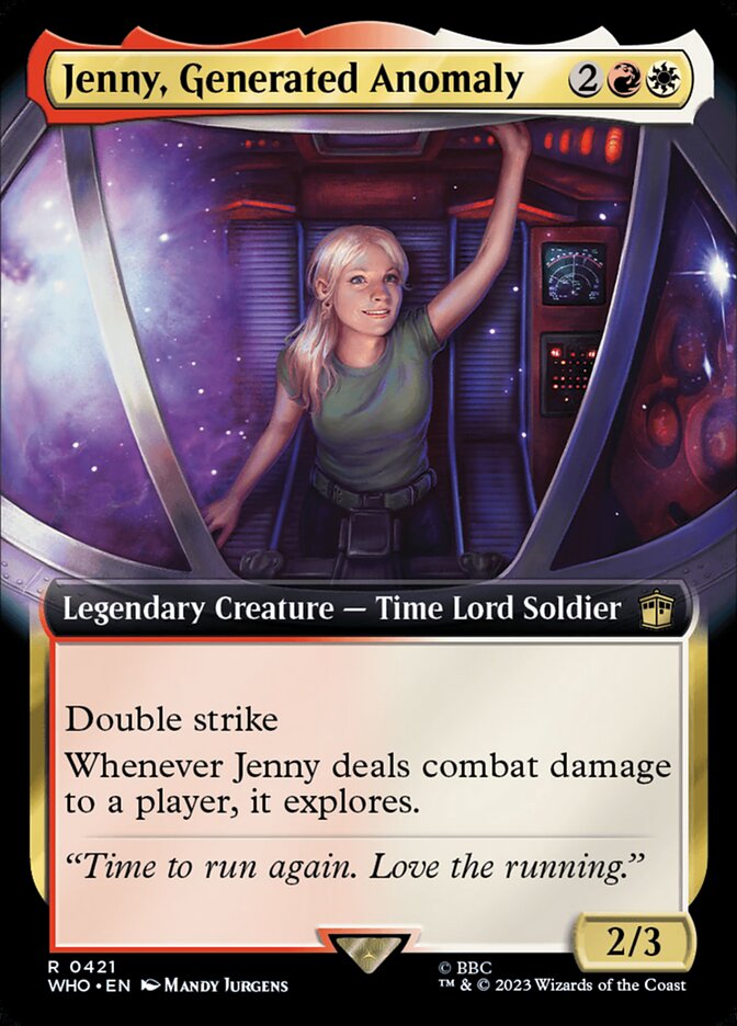 Jenny, Generated Anomaly card front