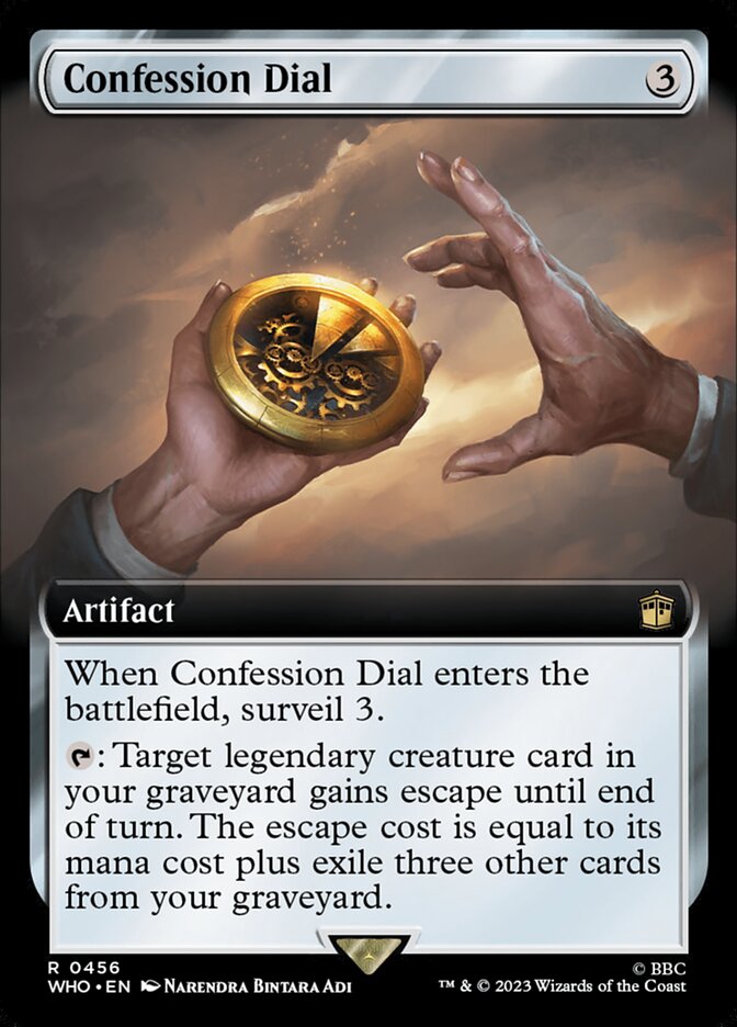 Confession Dial card front