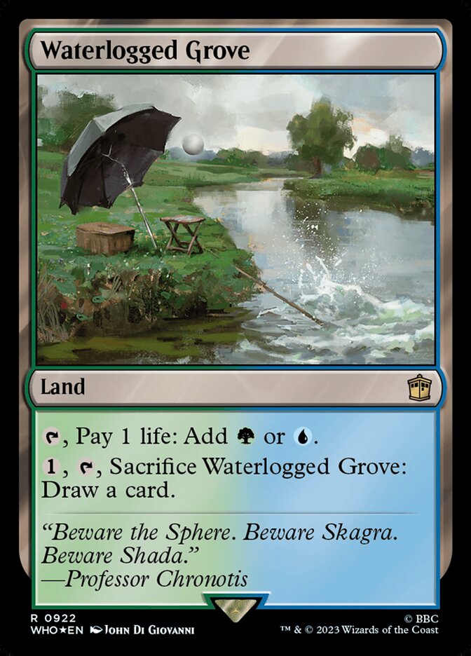 Waterlogged Grove card front