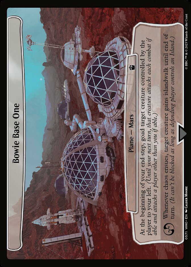 Bowie Base One card front