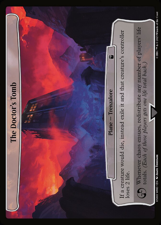 The Doctor's Tomb card front