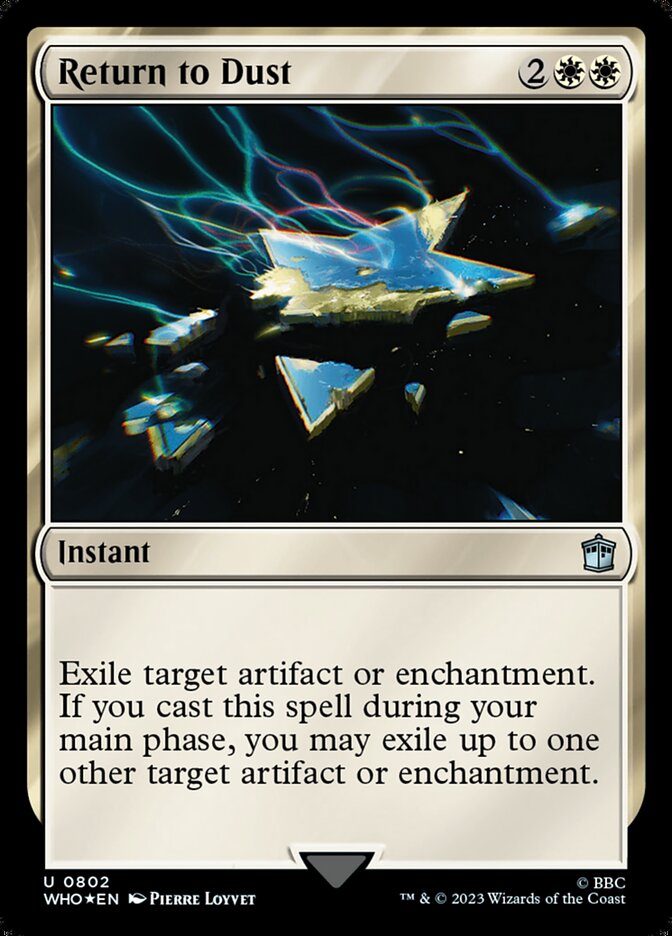 Return to Dust card front