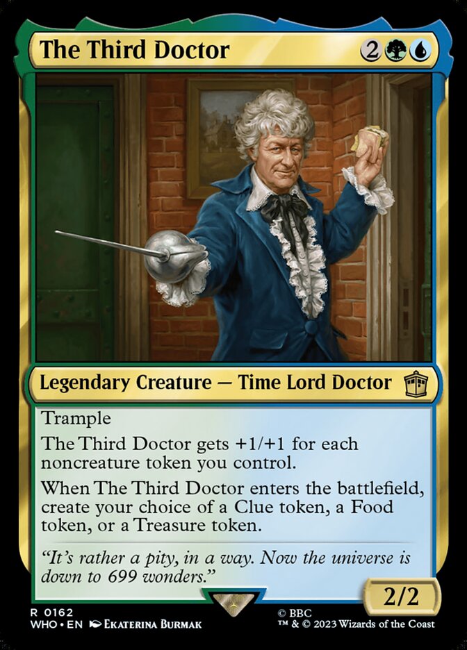 The Third Doctor card front
