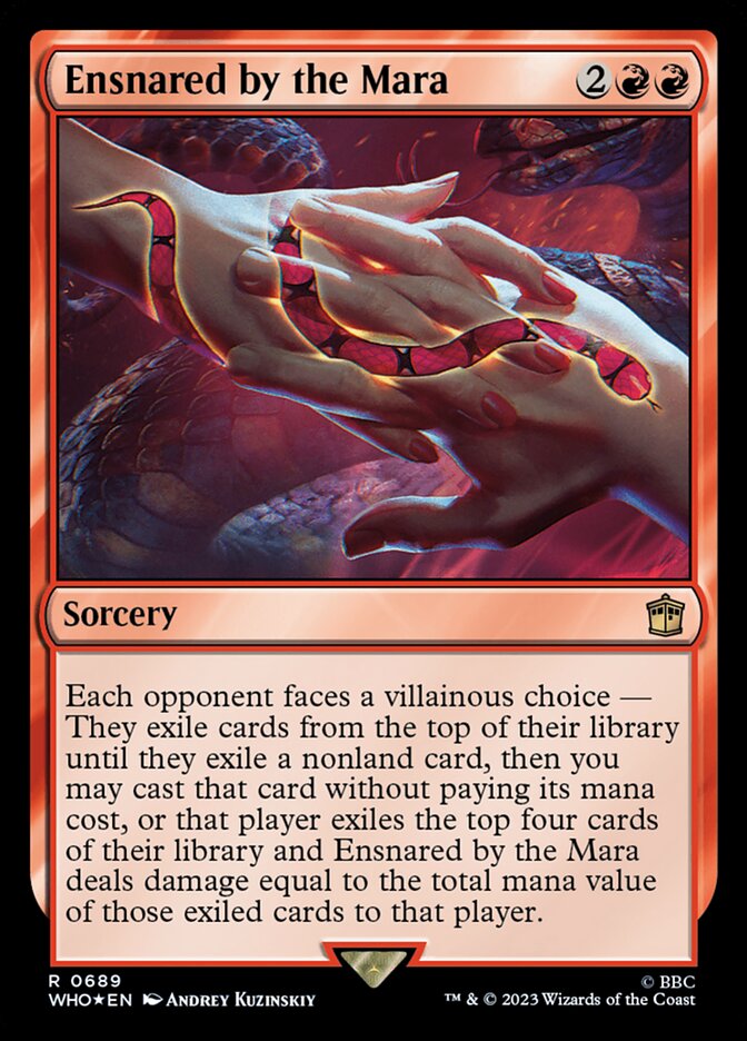 Ensnared by the Mara card front