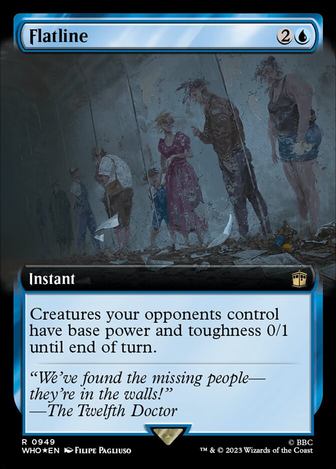 Flatline card front