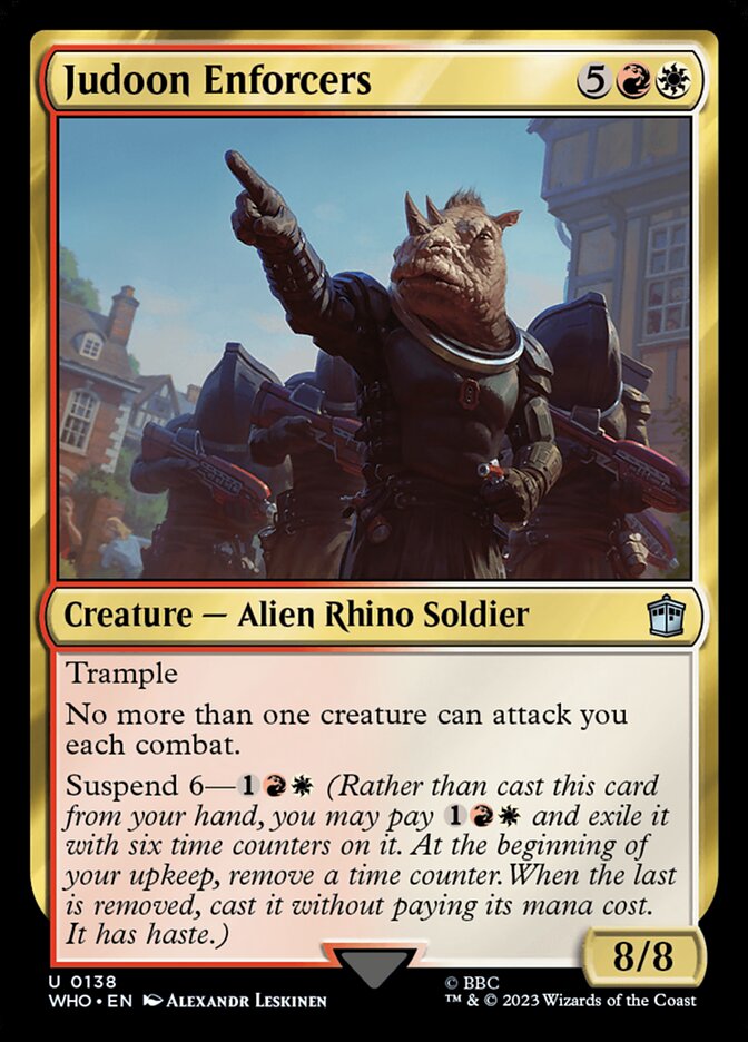 Judoon Enforcers card front