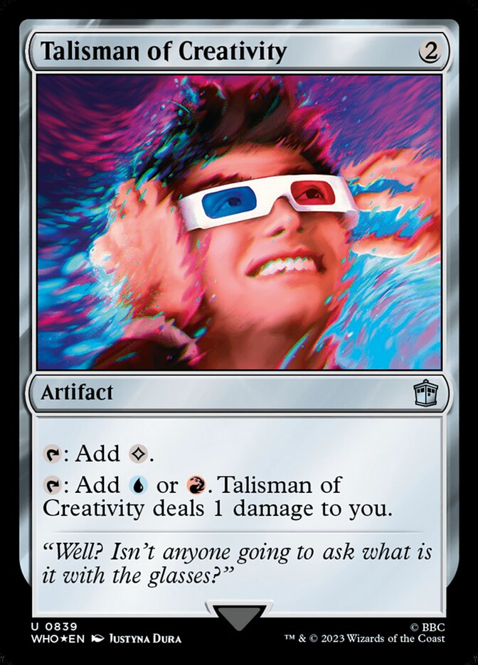 Talisman of Creativity card front