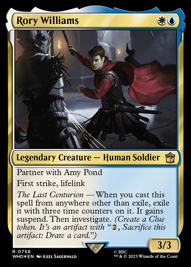 Rory Williams card front