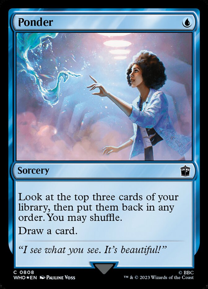 Ponder card front