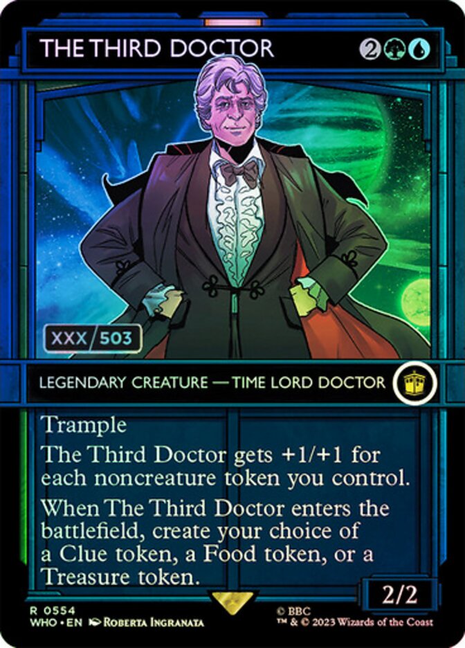 The Third Doctor card front