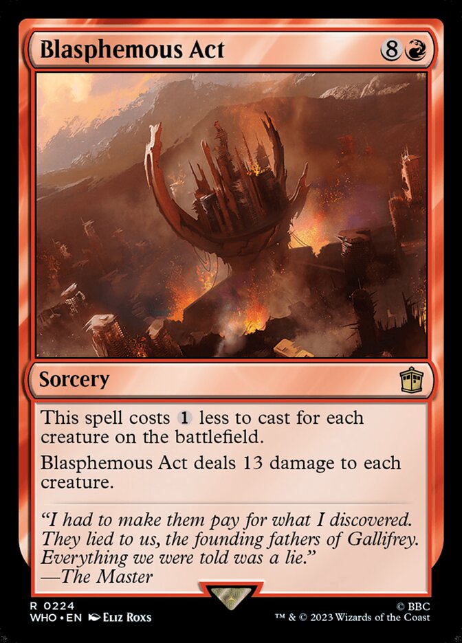 Blasphemous Act card front