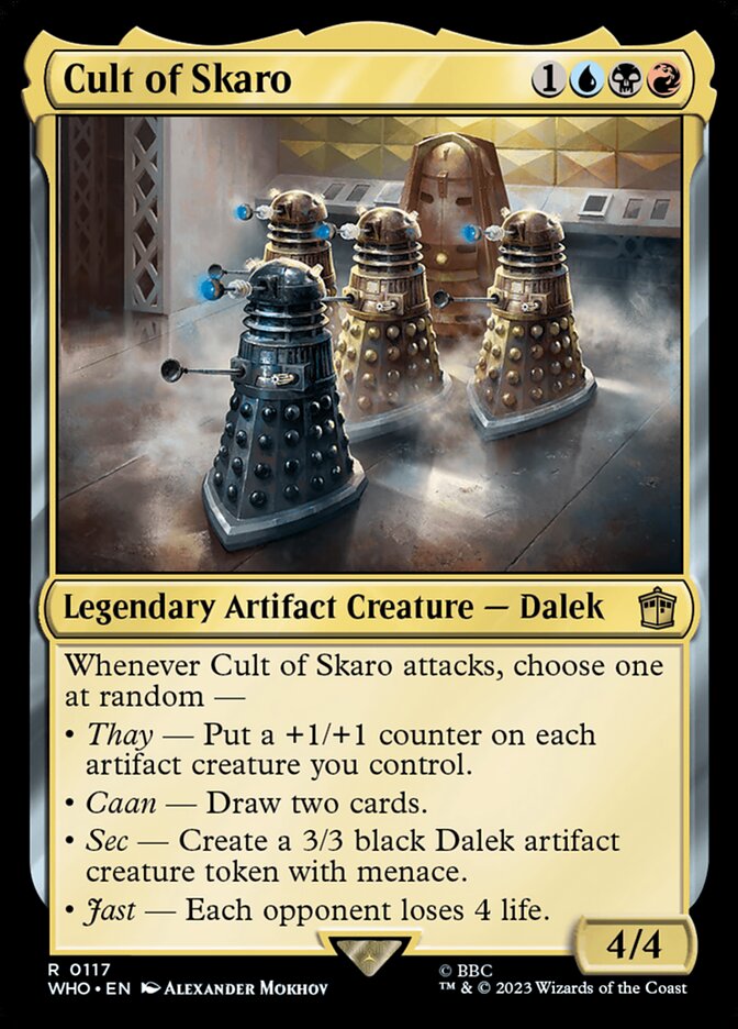Cult of Skaro card front