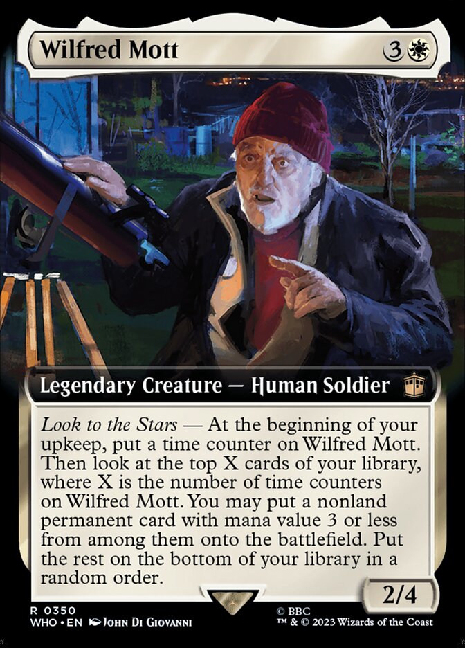 Wilfred Mott card front