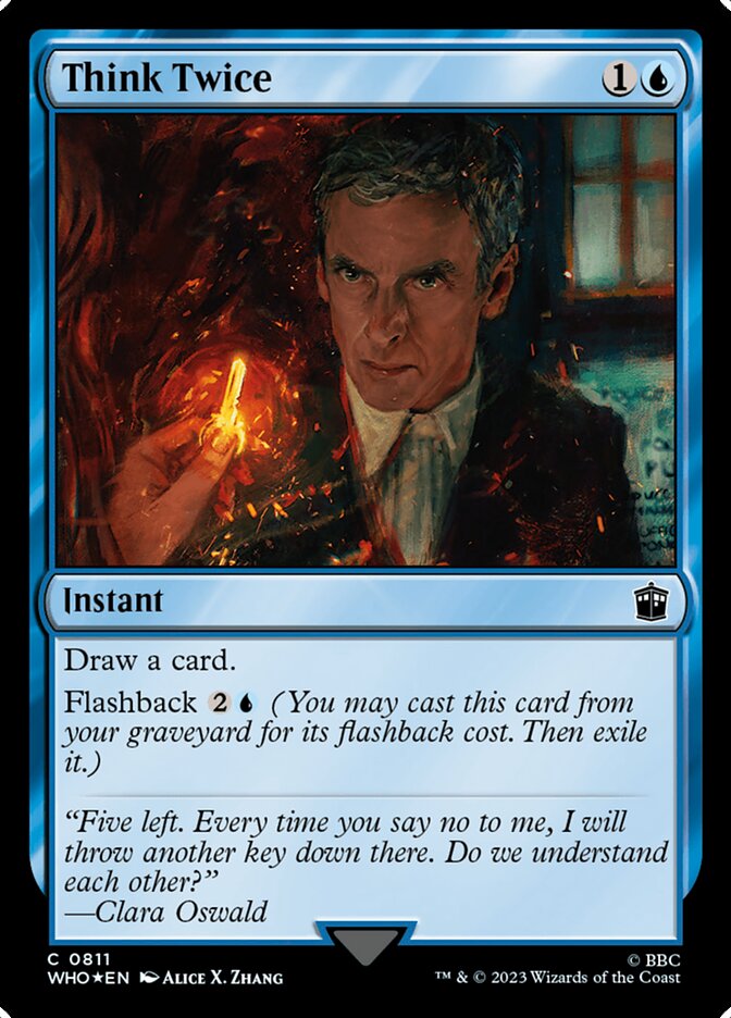 Think Twice card front