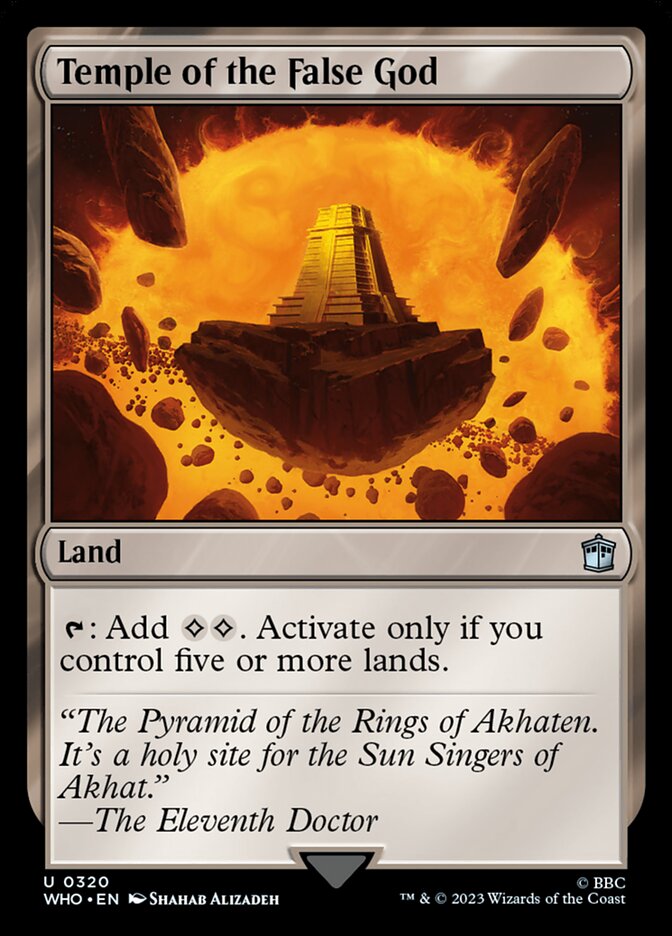 Temple of the False God card front