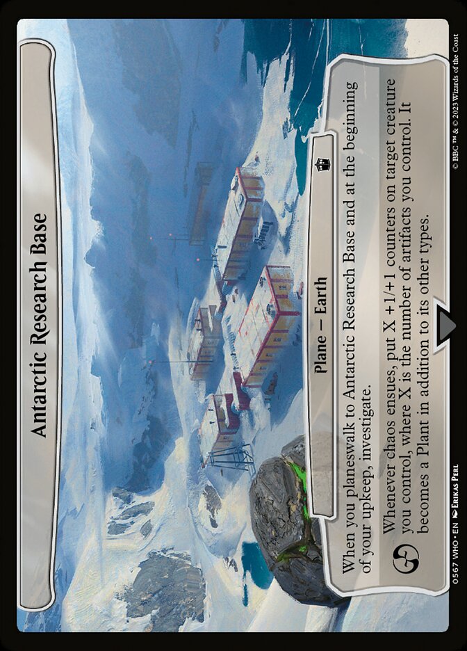 Antarctic Research Base card front