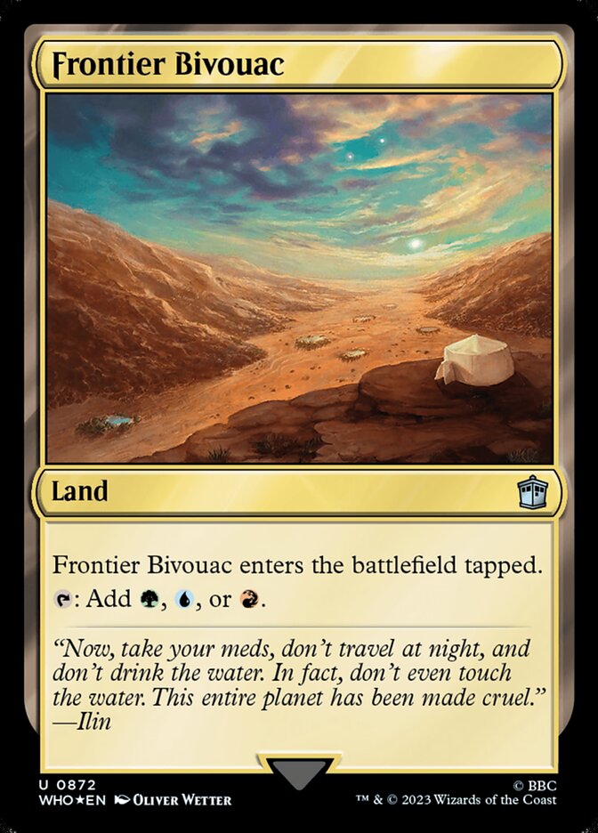 Frontier Bivouac card front