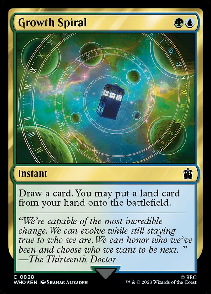 Growth Spiral card front