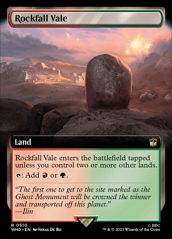 Rockfall Vale card front