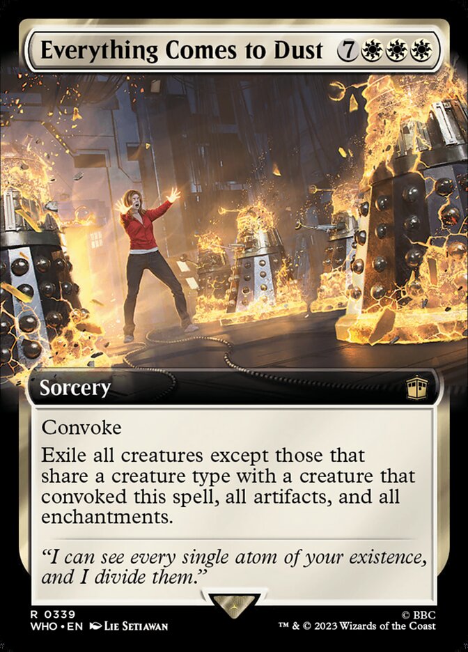 Everything Comes to Dust card front