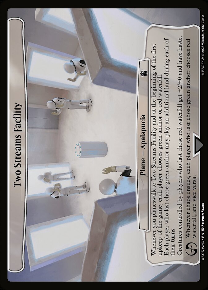 Two Streams Facility card front