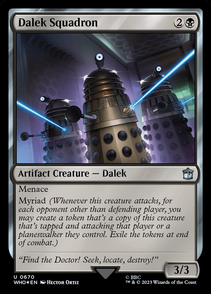 Dalek Squadron card front